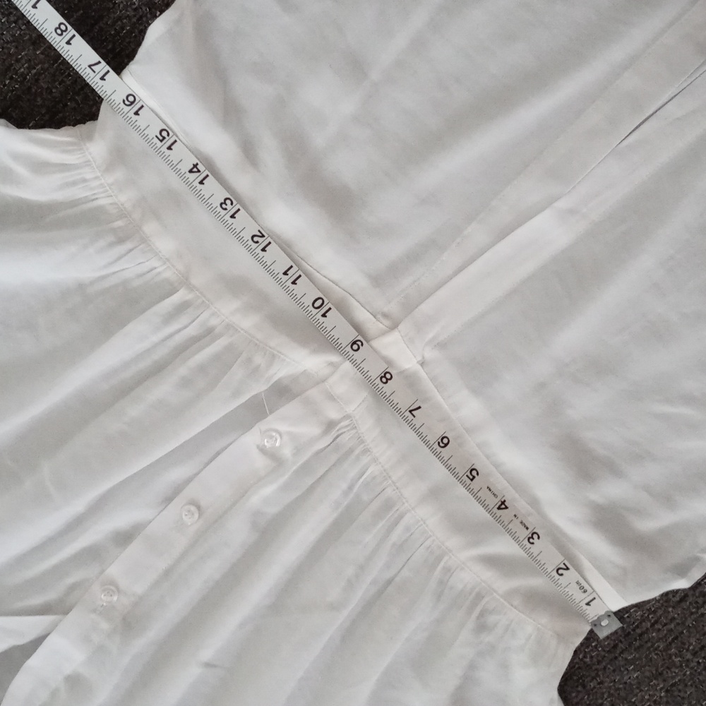 🤍Willow & Root🤍 - White L/S Button Down Long Top - Picture 14 of 16